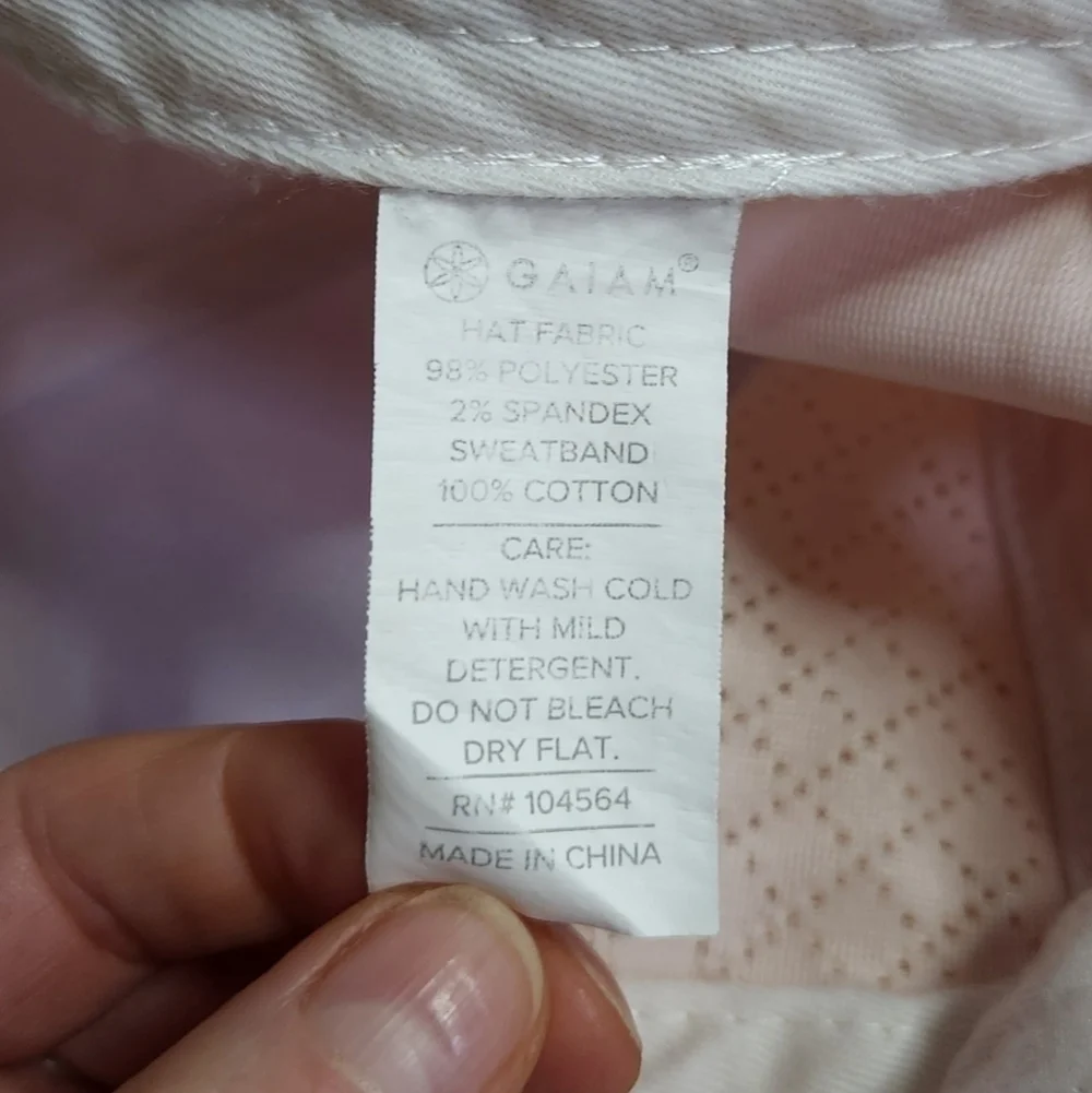 Gaiam Wander Breathable Geo Blush Pink Baseball Hat Cap